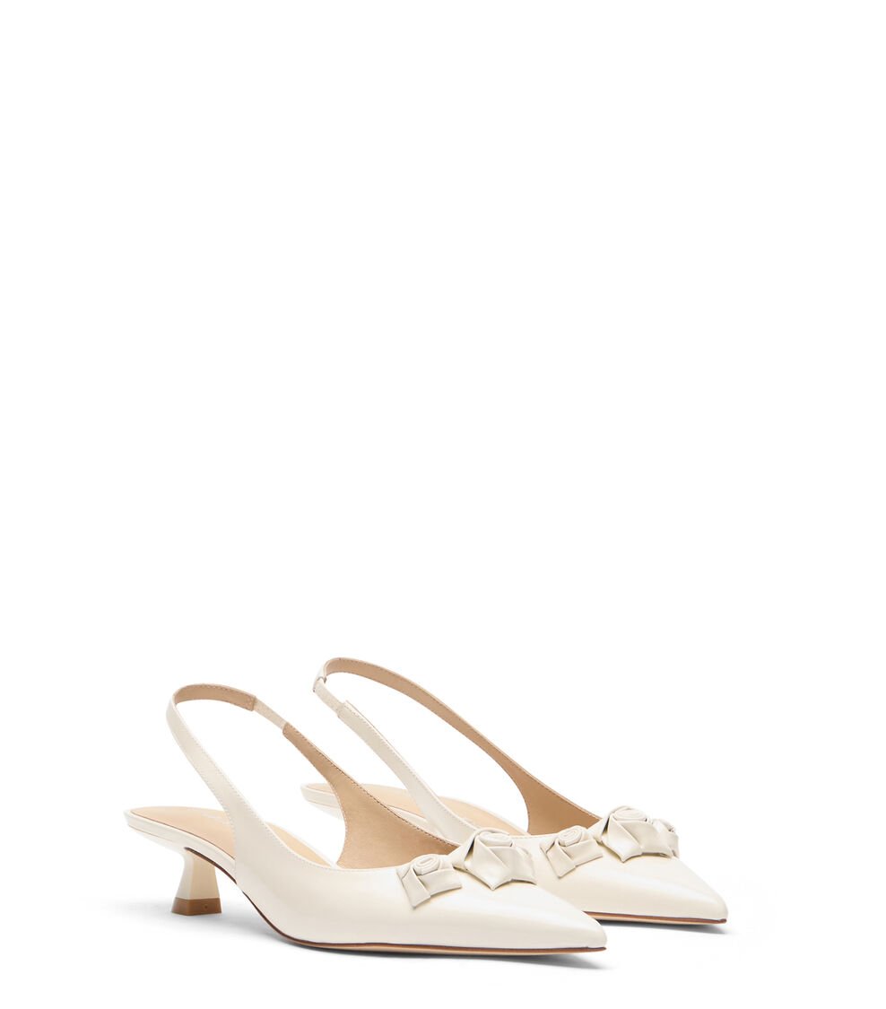 Stuart Weitzman ROSIE 35 SLINGBACK En CREMA De Mujer | Stuart Weitzman®