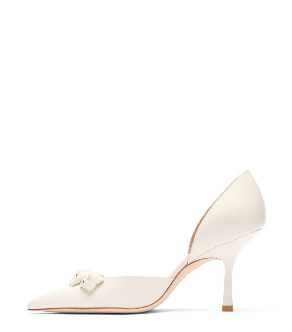 Stuart Weitzman ROSIE 85 DORSAY PUMP En CREMA De Mujer | Stuart Weitzman®