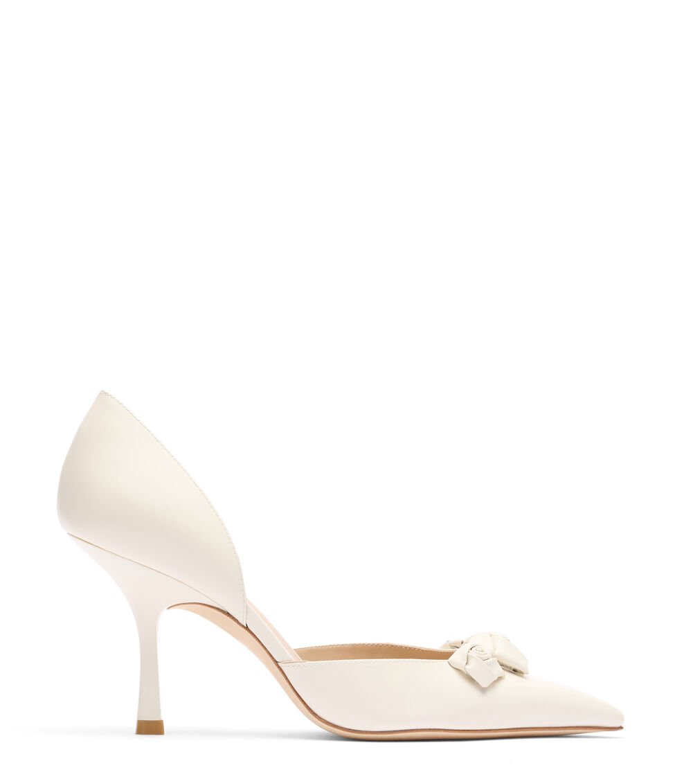 Stuart Weitzman ROSIE 85 DORSAY PUMP en CREMA de Mujer | Stuart Weitzman®