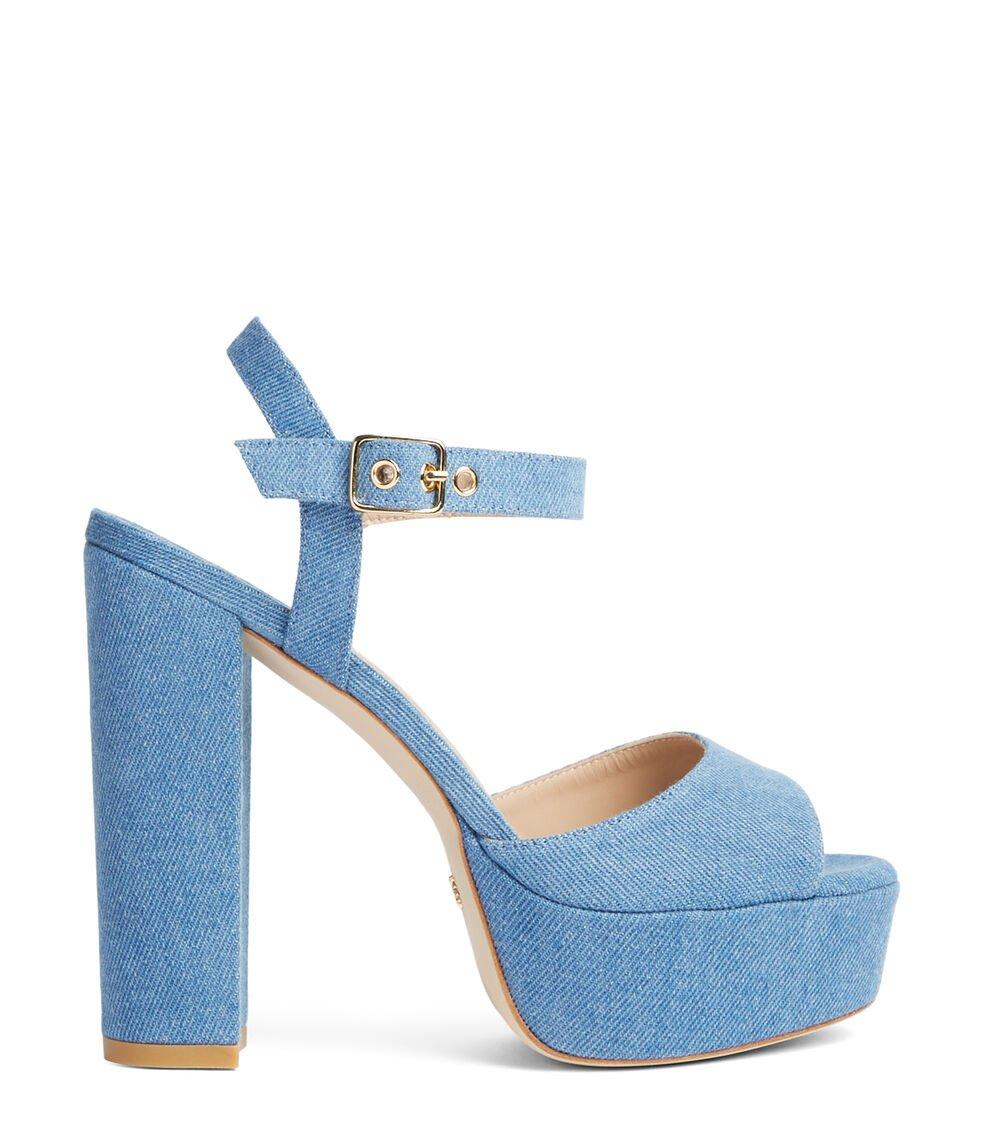 Stuart Weitzman RYDER 95 PLATFORM SANDAL en LAVADO de Mujer | Stuart Weitzman®