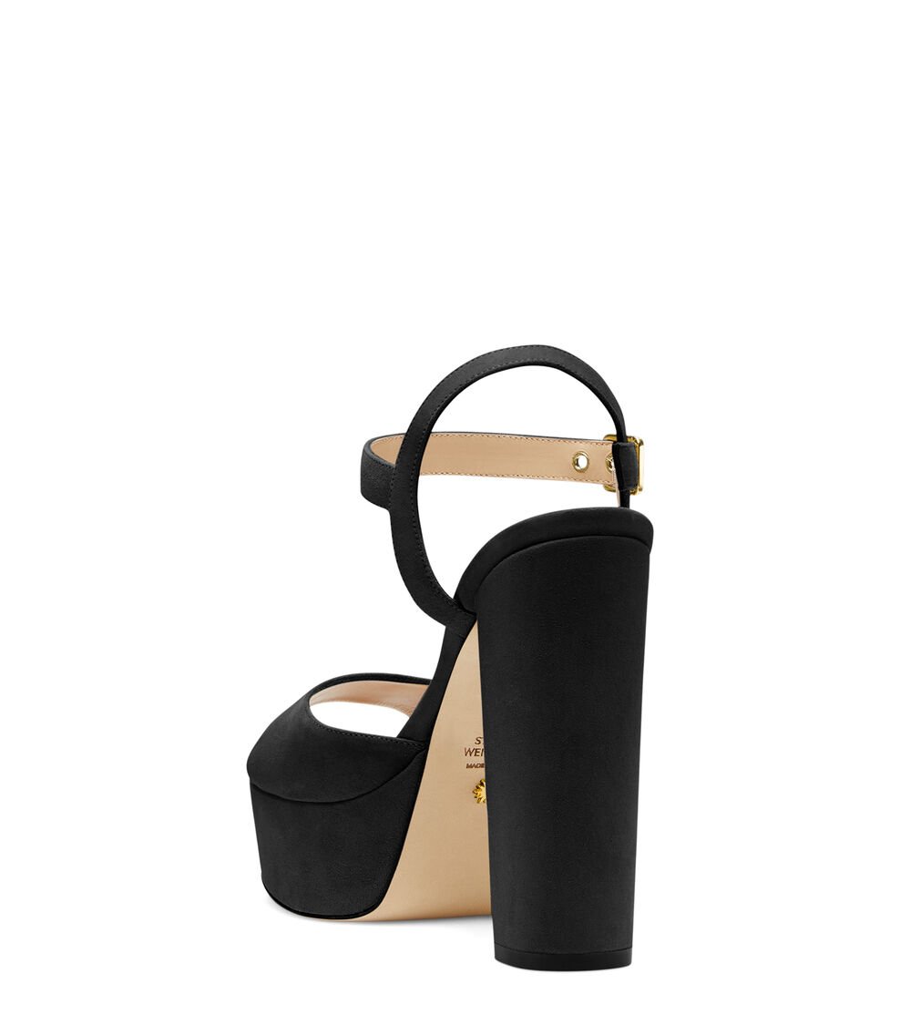 Stuart Weitzman RYDER 95 PLATFORM SANDAL En NEGRO De Mujer | Stuart Weitzman®
