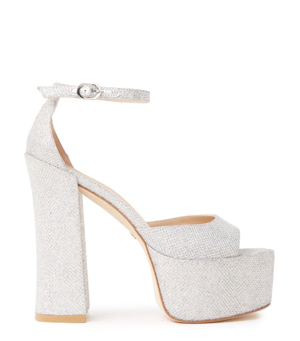 Stuart Weitzman SKYHIGH 145 PLATFORM SANDAL en Crystal de Mujer | Stuart Weitzman®