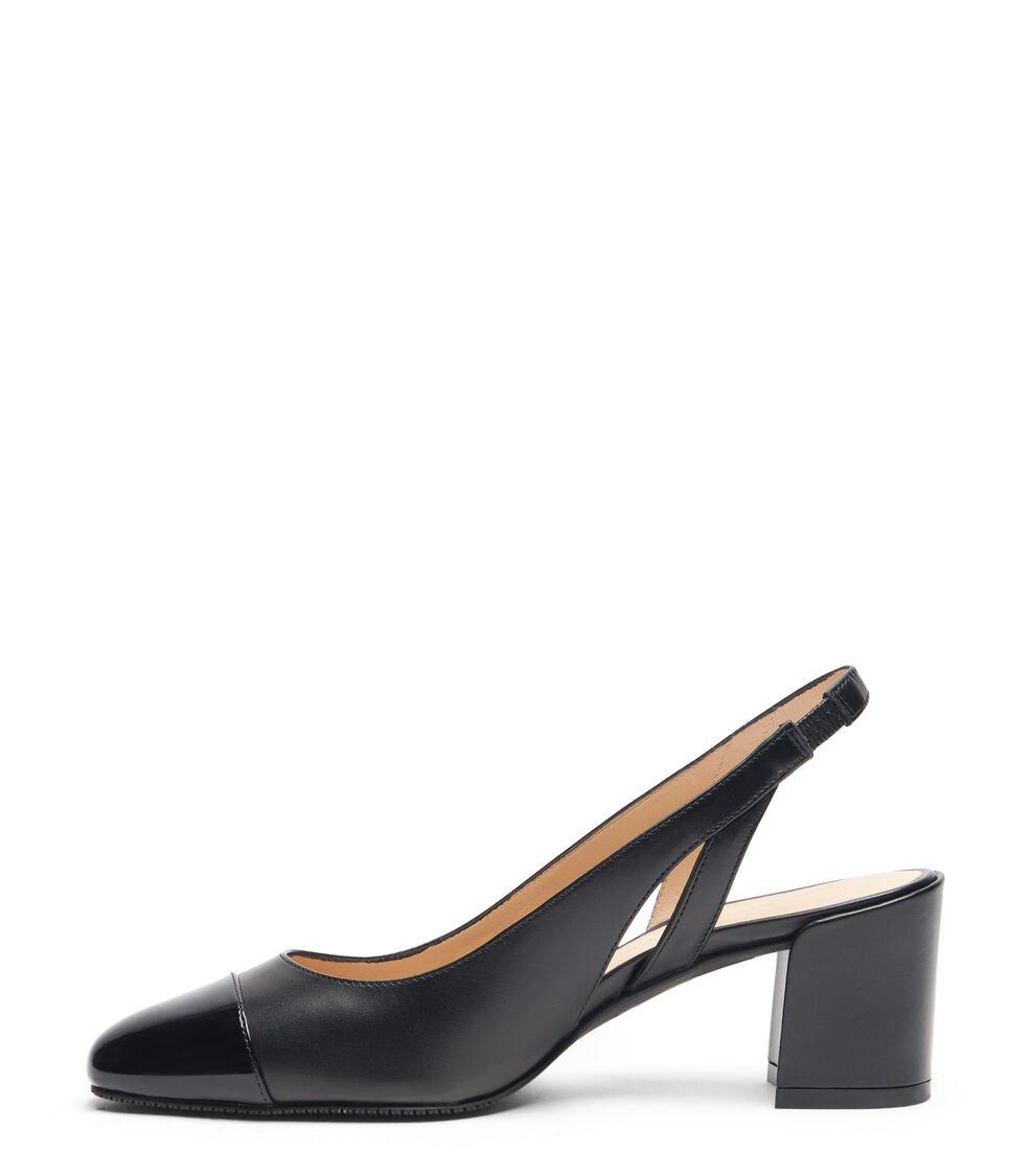 Stuart Weitzman SLEEK 50 SLINGBACK En NEGRO De Mujer | Stuart Weitzman®
