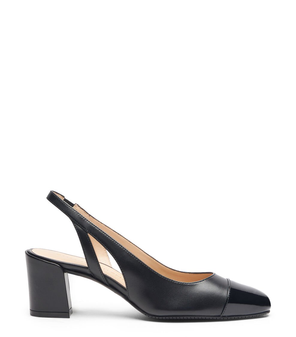 Stuart Weitzman SLEEK 50 SLINGBACK en NEGRO de Mujer | Stuart Weitzman®