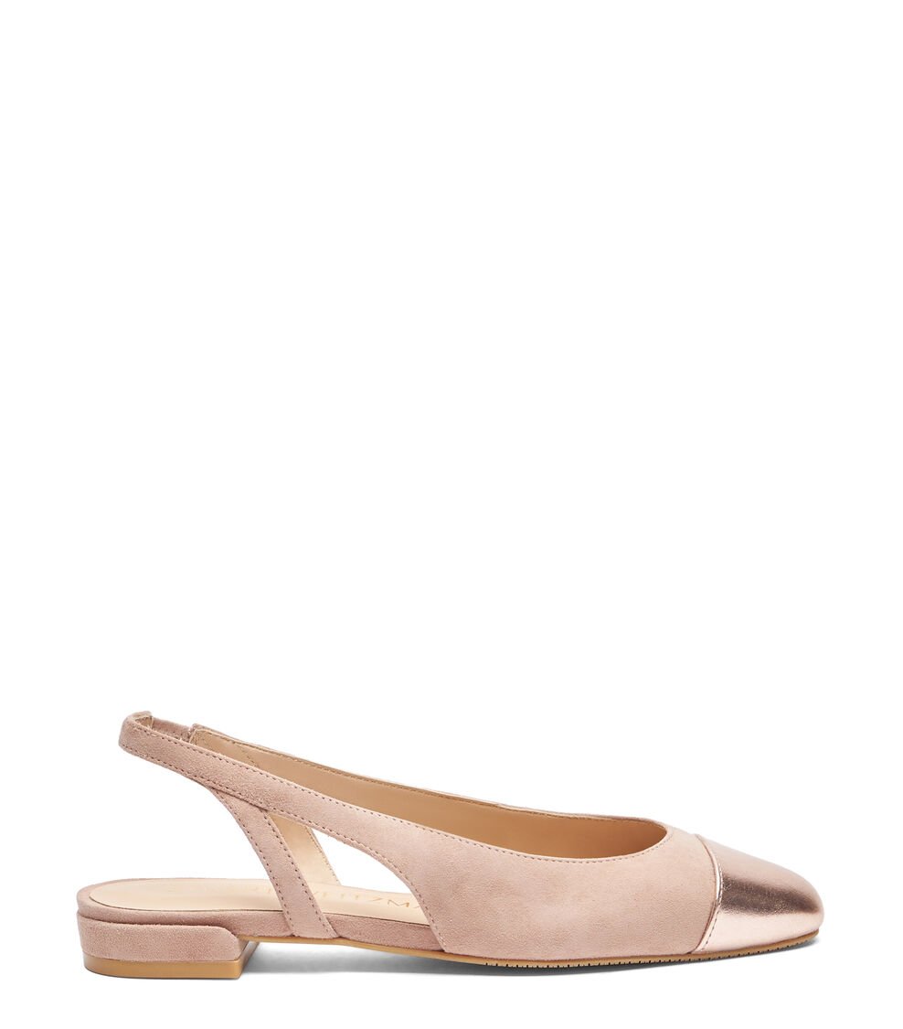 Stuart Weitzman SLEEK SLINGBACK en GAMUZA/BALLET de Mujer | Stuart Weitzman®