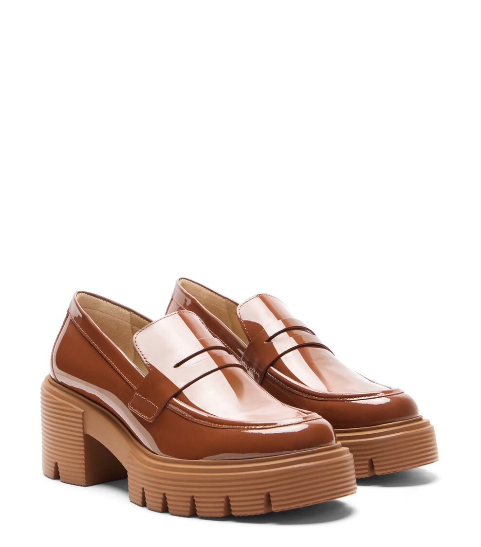 Stuart Weitzman SOHO LOAFER En MARRÓN BRIDA TONAL De Mujer | Stuart Weitzman®
