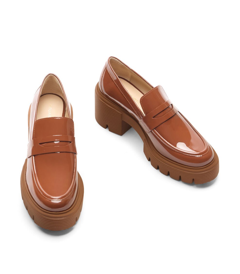 Stuart Weitzman SOHO LOAFER En MARRÓN BRIDA TONAL De Mujer | Stuart Weitzman®