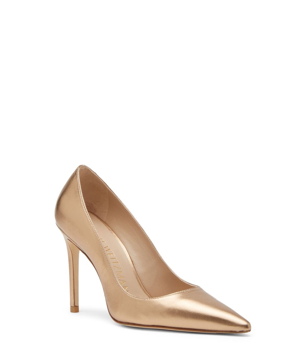 Stuart Weitzman STUART 100 PUMP En DORADO De Mujer | Stuart Weitzman®
