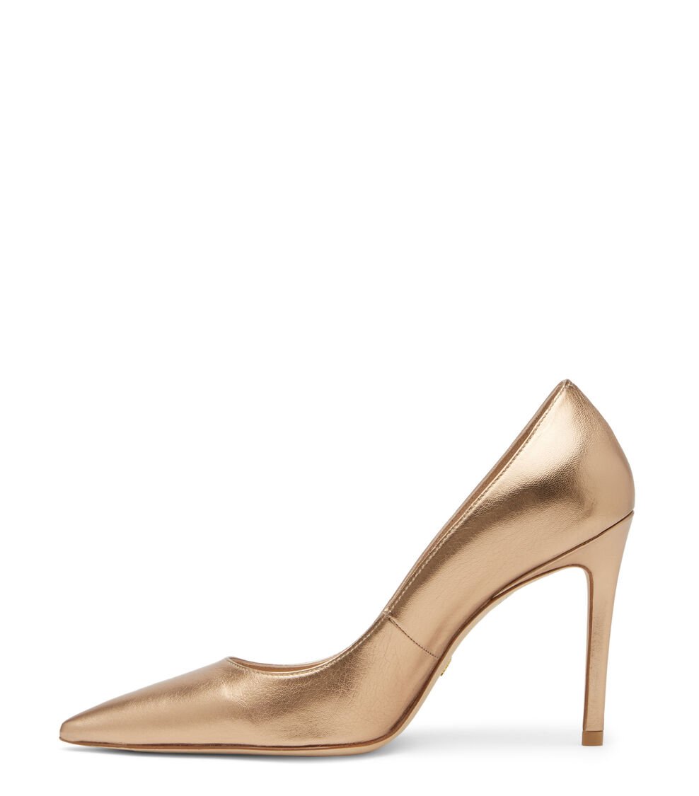 Stuart Weitzman STUART 100 PUMP En DORADO De Mujer | Stuart Weitzman®