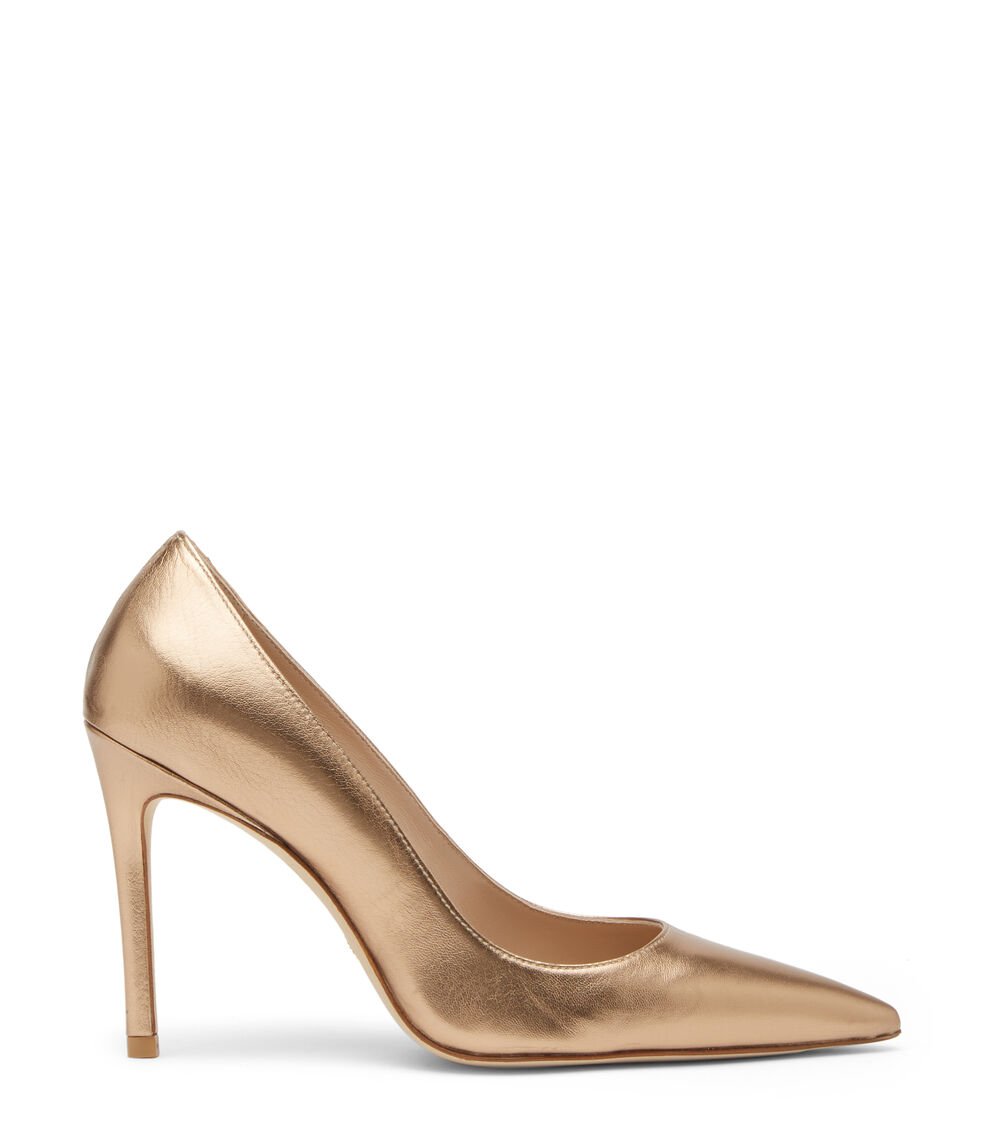 Stuart Weitzman STUART 100 PUMP en DORADO de Mujer | Stuart Weitzman®