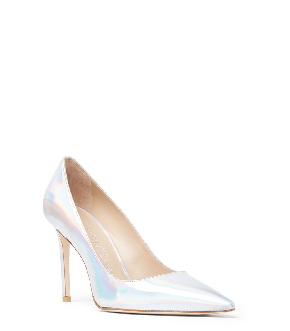 Stuart Weitzman STUART 100 PUMP En PLATEADO De Mujer | Stuart Weitzman®