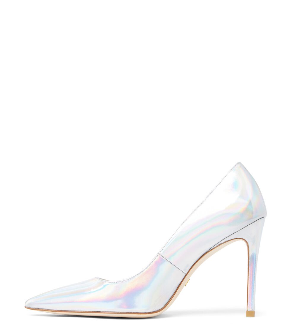 Stuart Weitzman STUART 100 PUMP En PLATEADO De Mujer | Stuart Weitzman®
