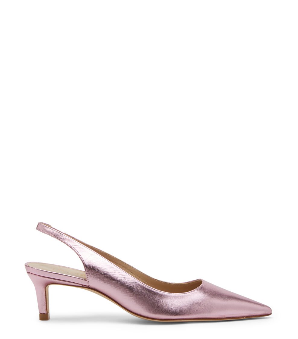 Stuart Weitzman STUART 50 SLINGBACK PUMP en ALGODÓN DE AZÚCAR de Mujer | Stuart Weitzman®