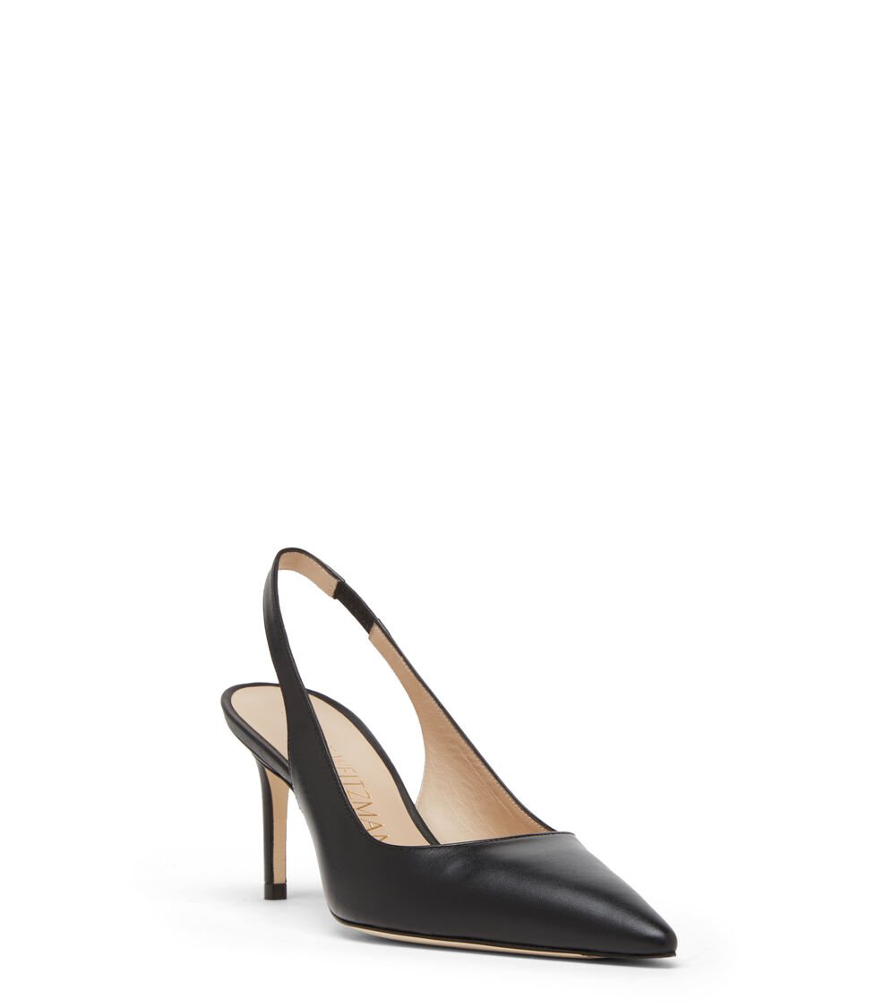 Stuart Weitzman STUART 75 SLINGBACK PUMP En NEGRO De Mujer | Stuart Weitzman®