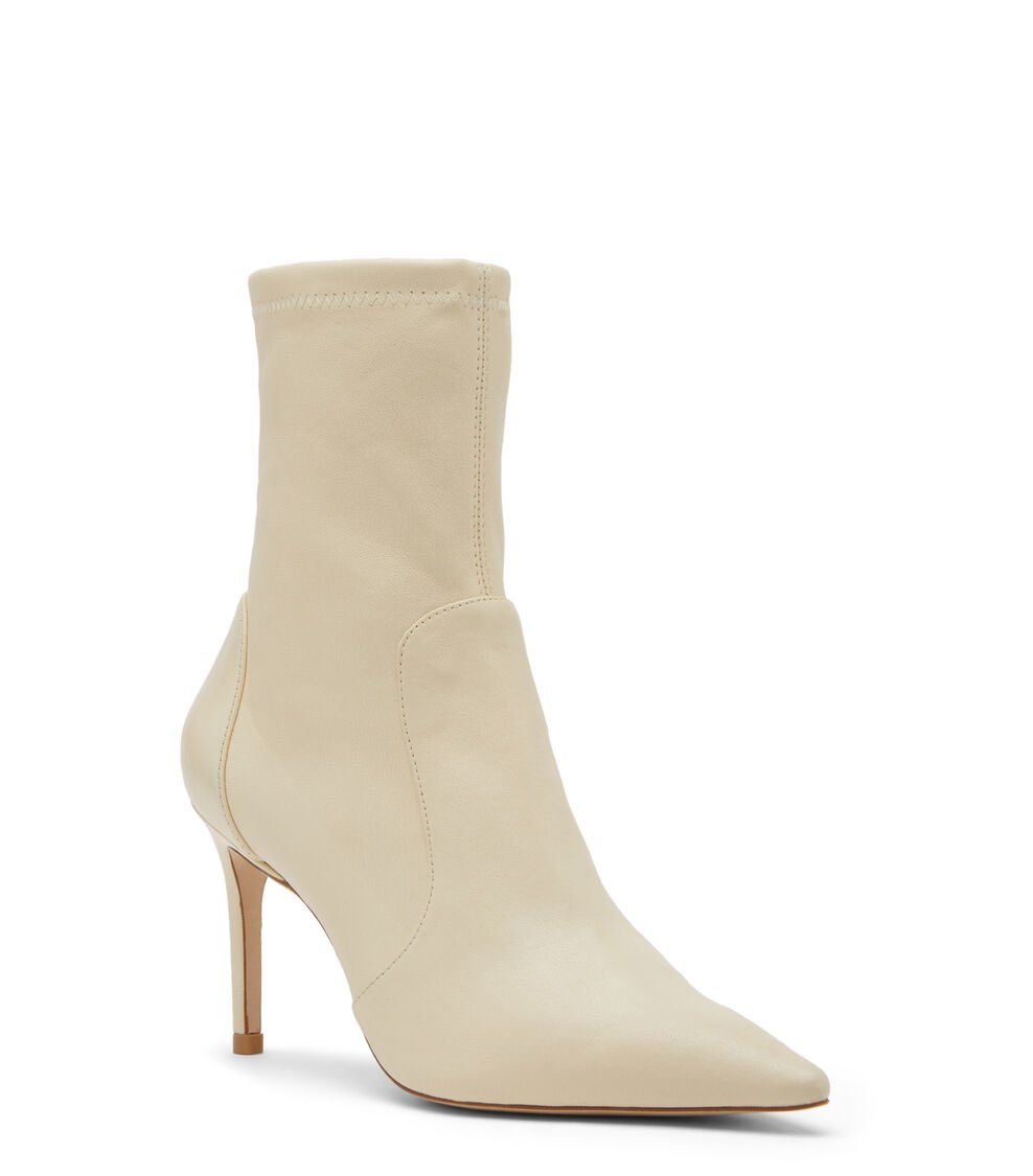 Stuart Weitzman STUART 85 STRETCH BOOTIE En VAINILLA De Mujer | Stuart Weitzman®