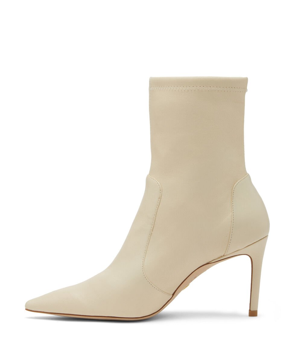 Stuart Weitzman STUART 85 STRETCH BOOTIE En VAINILLA De Mujer | Stuart Weitzman®