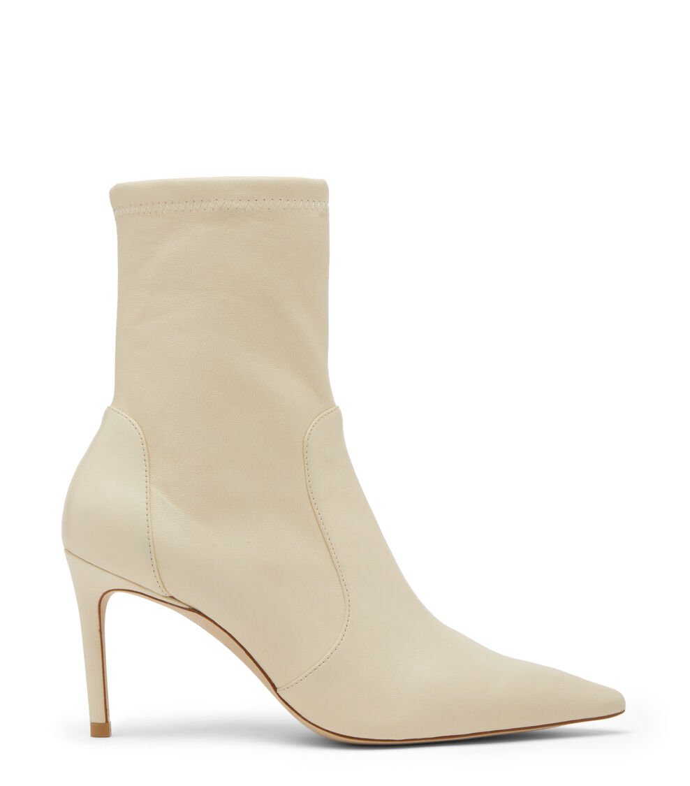 Stuart Weitzman STUART 85 STRETCH BOOTIE en VAINILLA de Mujer | Stuart Weitzman®