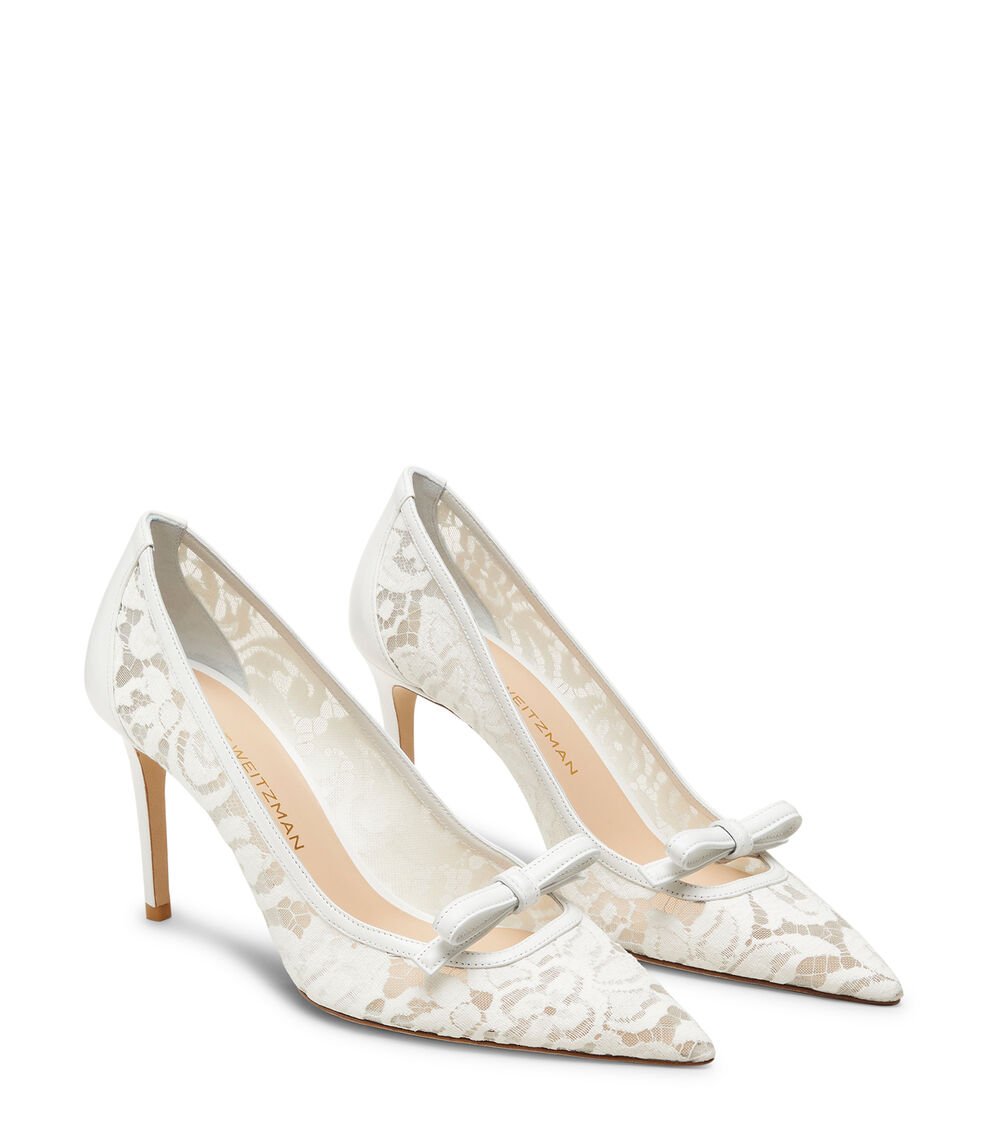 Stuart Weitzman STUART FELICITY 85 PUMP En BLANCO De Mujer | Stuart Weitzman®