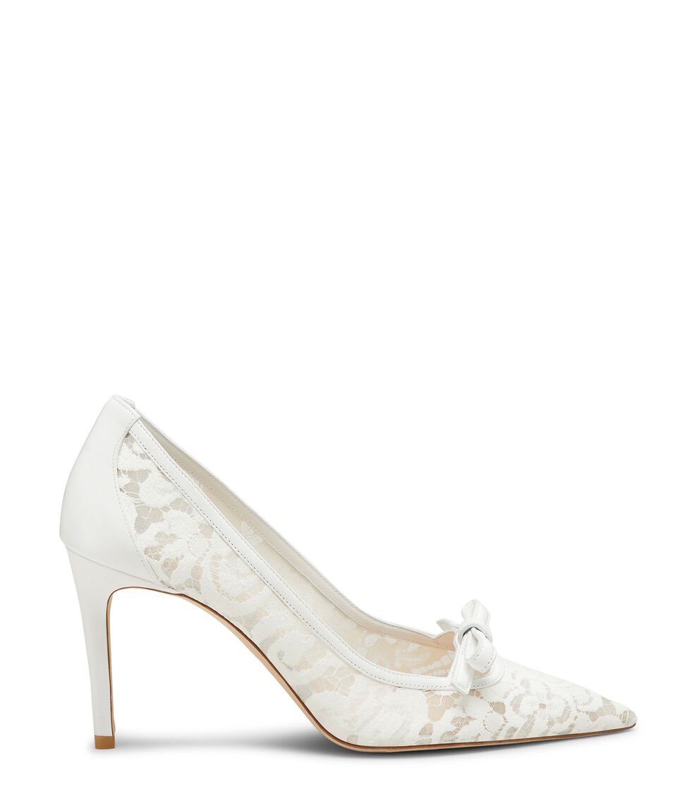 Stuart Weitzman STUART FELICITY 85 PUMP en BLANCO de Mujer | Stuart Weitzman®