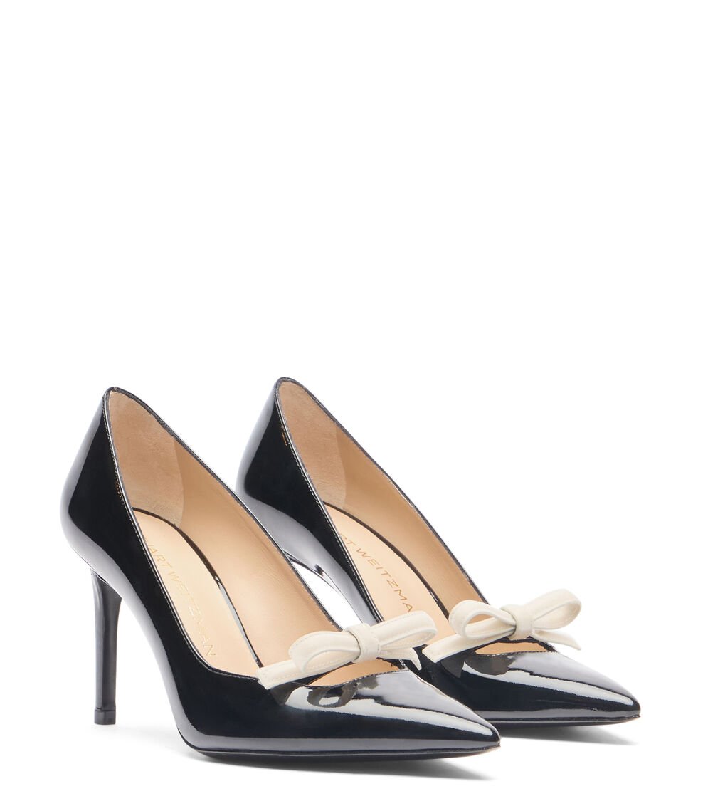 Stuart Weitzman STUART FELICITY 85 PUMP En NEGRO/CREMA De Mujer | Stuart Weitzman®