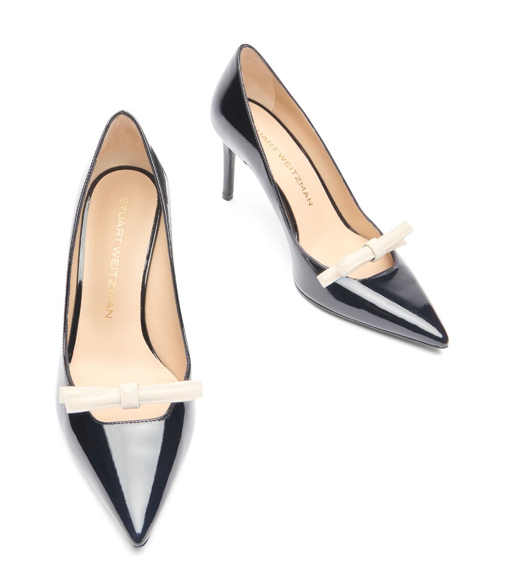 Stuart Weitzman STUART FELICITY 85 PUMP En NEGRO/CREMA De Mujer | Stuart Weitzman®