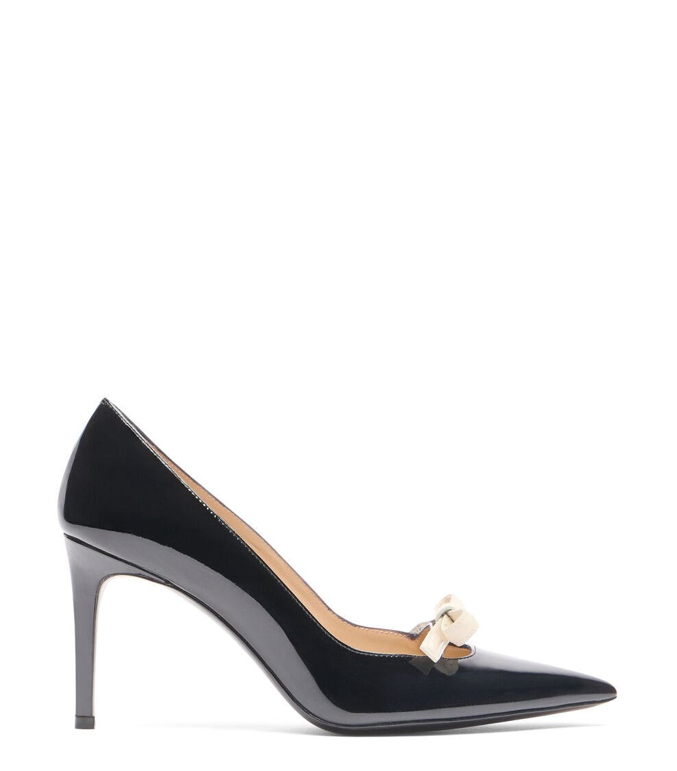 Stuart Weitzman STUART FELICITY 85 PUMP en NEGRO/CREMA de Mujer | Stuart Weitzman®