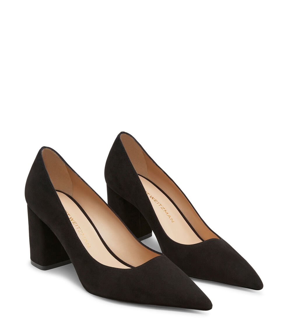 Stuart Weitzman STUART POWER 75 BLOCK PUMP En NEGRO De Mujer | Stuart Weitzman®