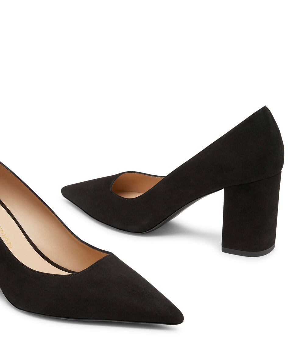 Stuart Weitzman STUART POWER 75 BLOCK PUMP En NEGRO De Mujer | Stuart Weitzman®