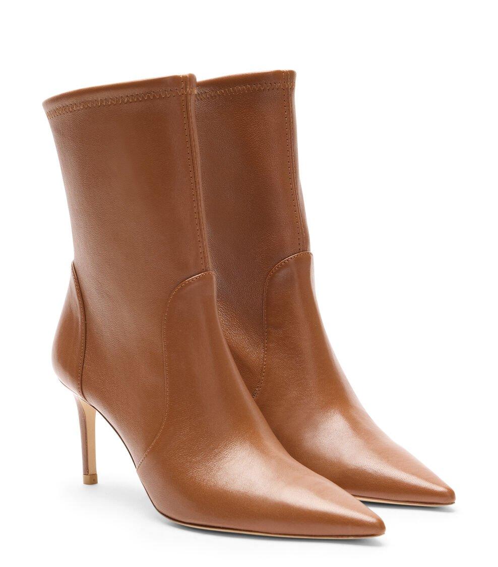Stuart Weitzman STUART POWER 75 BOOTIE En MARRÓN BRIDLE De Mujer | Stuart Weitzman®