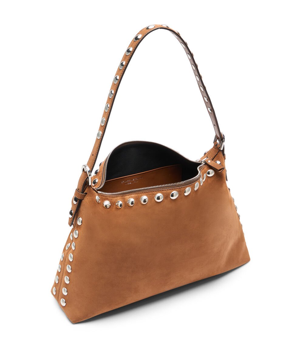 Stuart Weitzman STUART STUD SHOULDER BAG En FOX De Mujer | Stuart Weitzman®