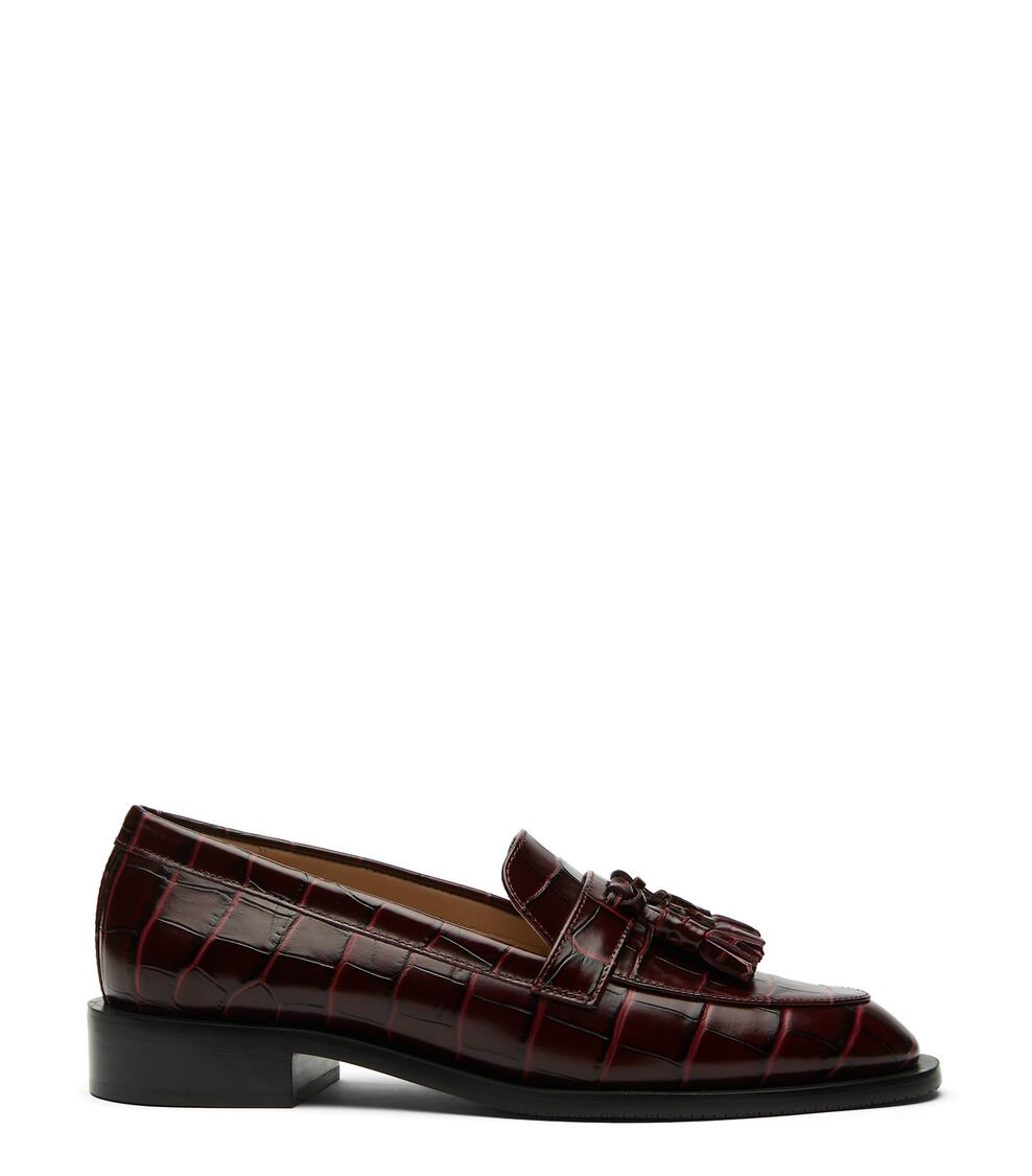 Stuart Weitzman SUTTON LOAFER en CIRUELA de Mujer | Stuart Weitzman®