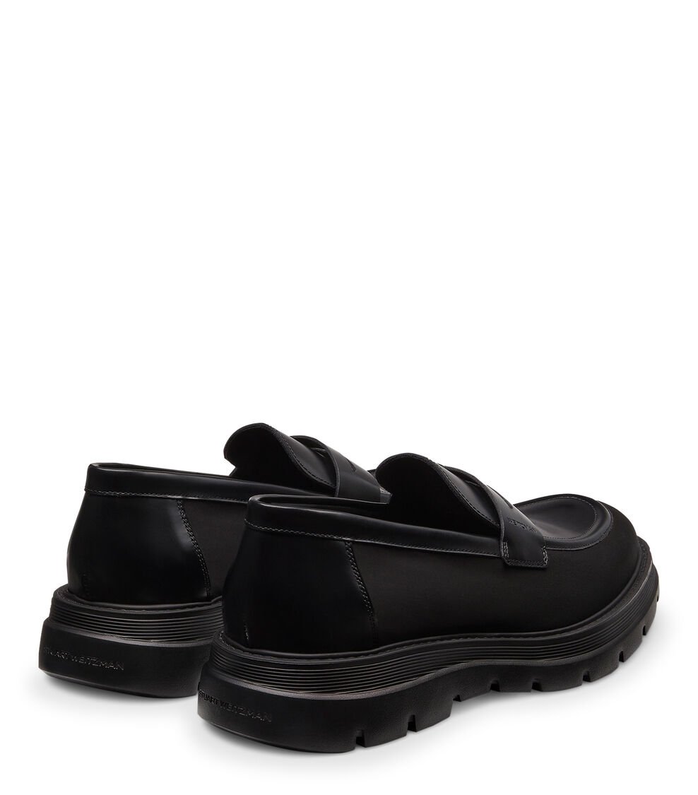 Stuart Weitzman SW CLUB LA PENNY LOAFER En NEGRO De Mujer | Stuart Weitzman®