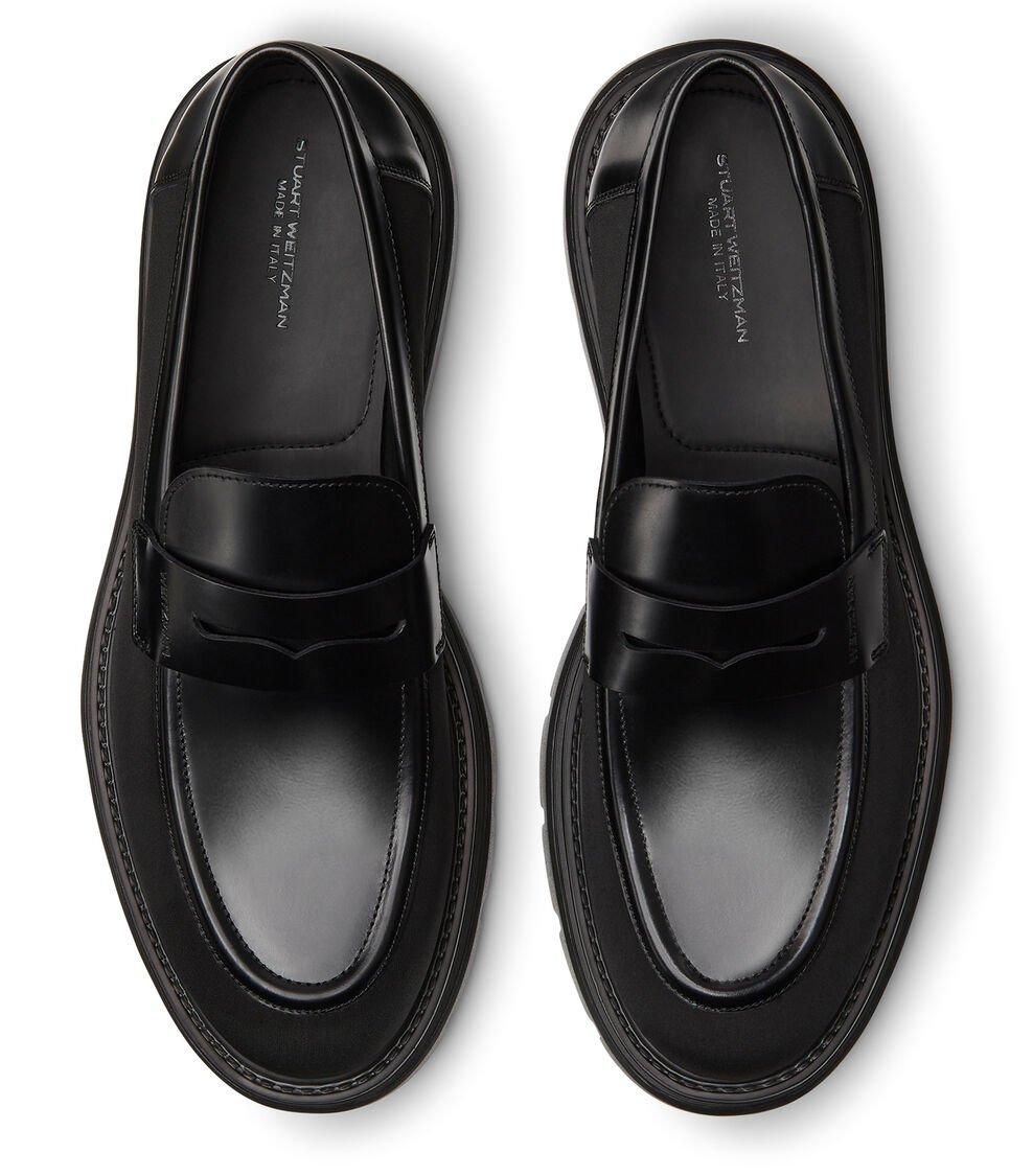 Stuart Weitzman SW CLUB LA PENNY LOAFER En NEGRO De Mujer | Stuart Weitzman®