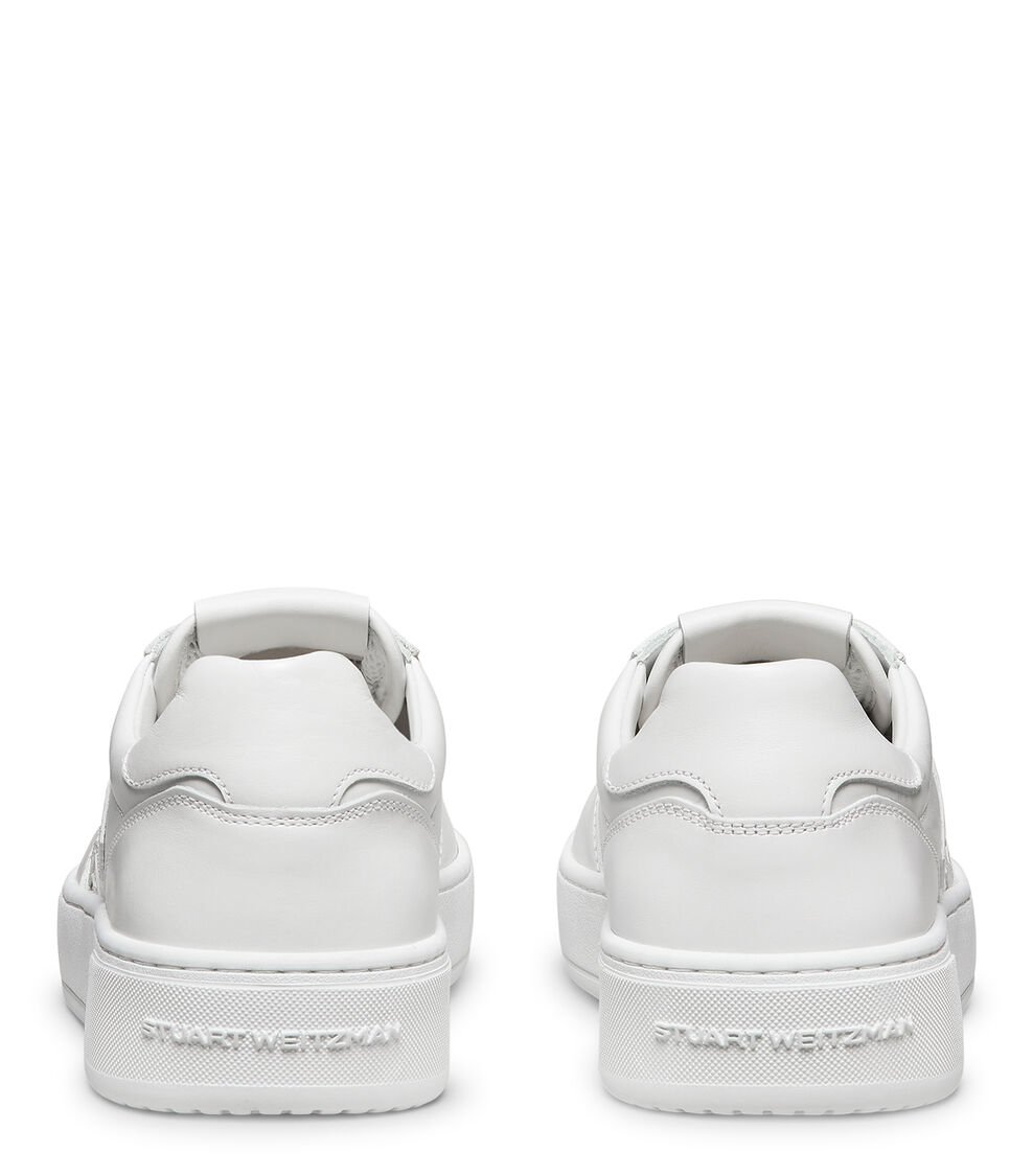 Stuart Weitzman SW COURTSIDE MONOGRAM SNEAKER En BLANCO De Mujer | Stuart Weitzman®