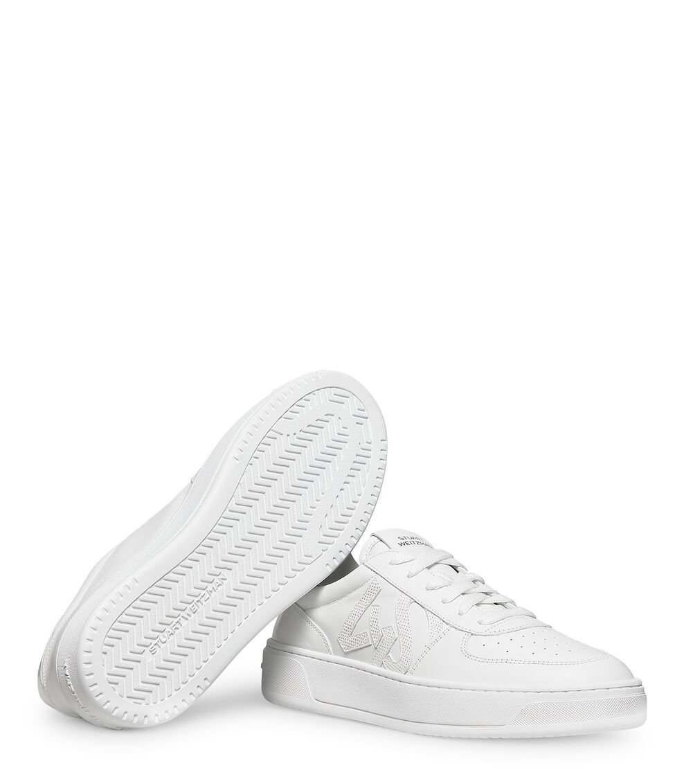 Stuart Weitzman SW COURTSIDE MONOGRAM SNEAKER En BLANCO De Mujer | Stuart Weitzman®