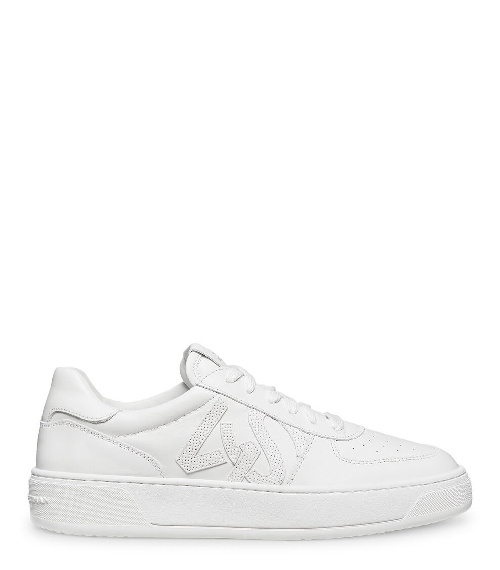 Stuart Weitzman SW COURTSIDE MONOGRAM SNEAKER en BLANCO de Mujer | Stuart Weitzman®