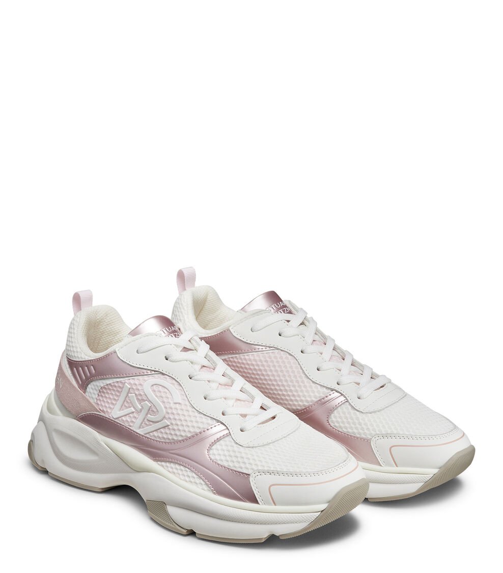 Stuart Weitzman SW TRAINER En BLANCO/ROSA MULTI/ROSA De Mujer | Stuart Weitzman®