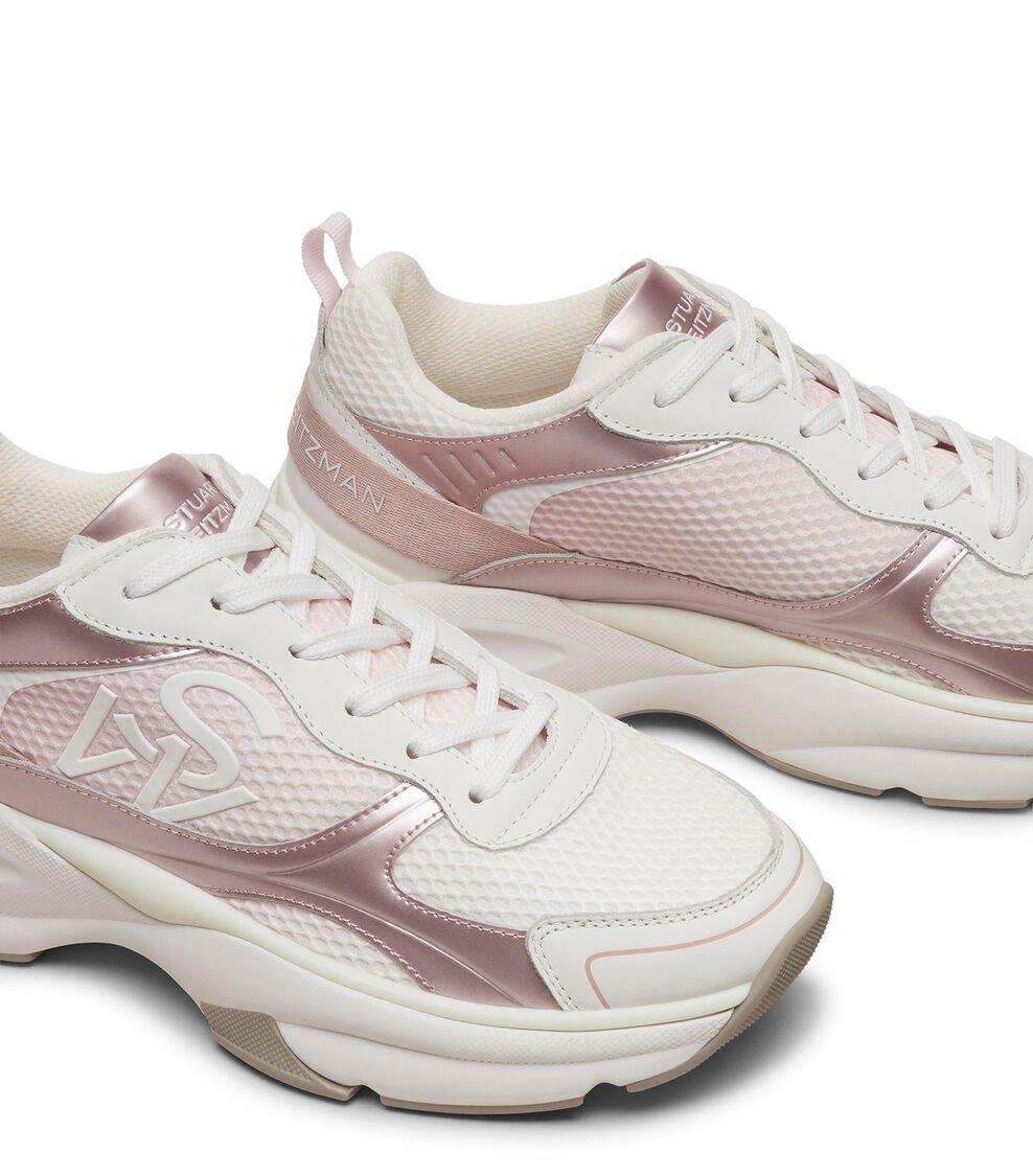 Stuart Weitzman SW TRAINER En BLANCO/ROSA MULTI/ROSA De Mujer | Stuart Weitzman®
