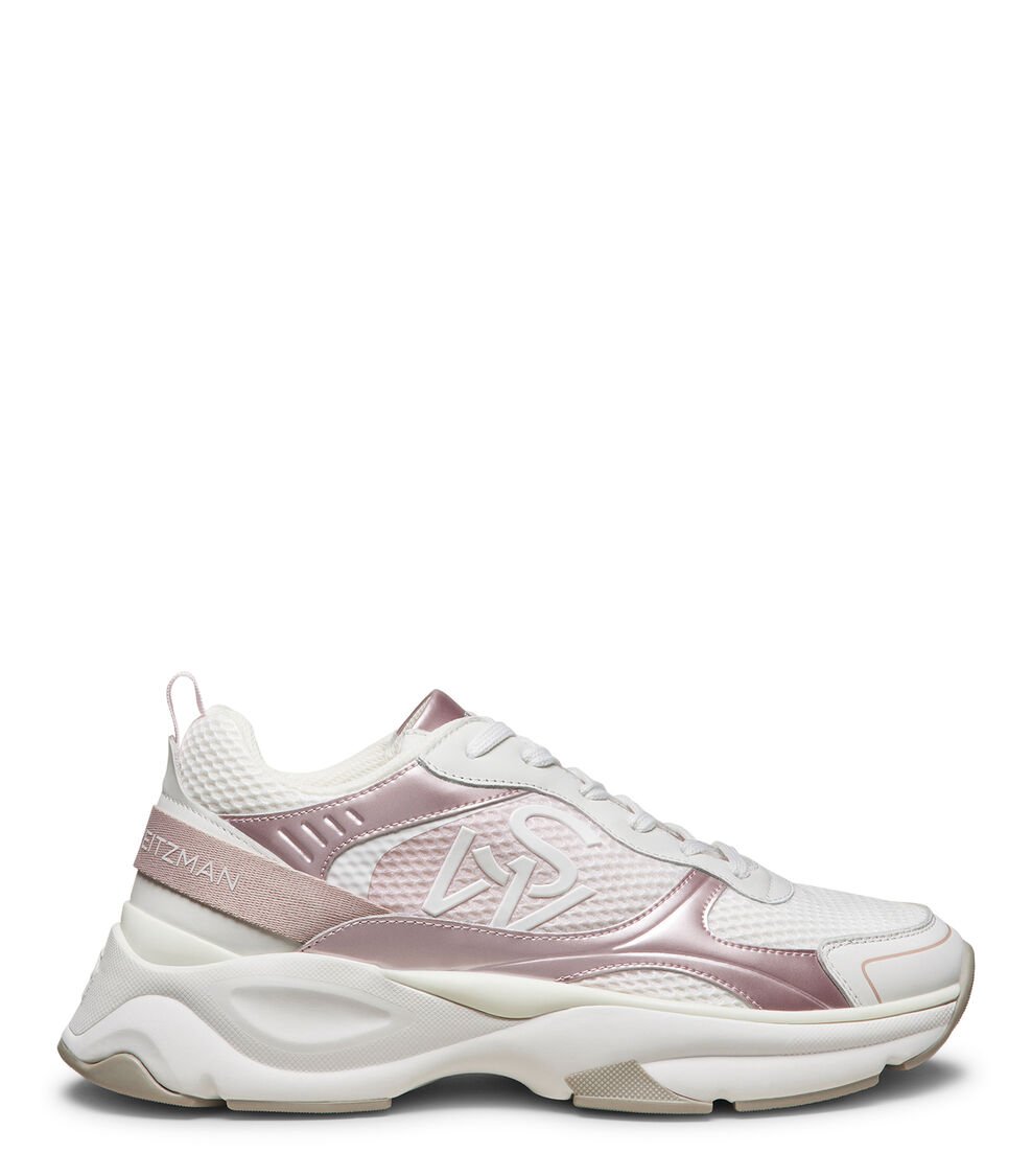 Stuart Weitzman SW TRAINER en BLANCO/ROSA MULTI/ROSA de Mujer | Stuart Weitzman®