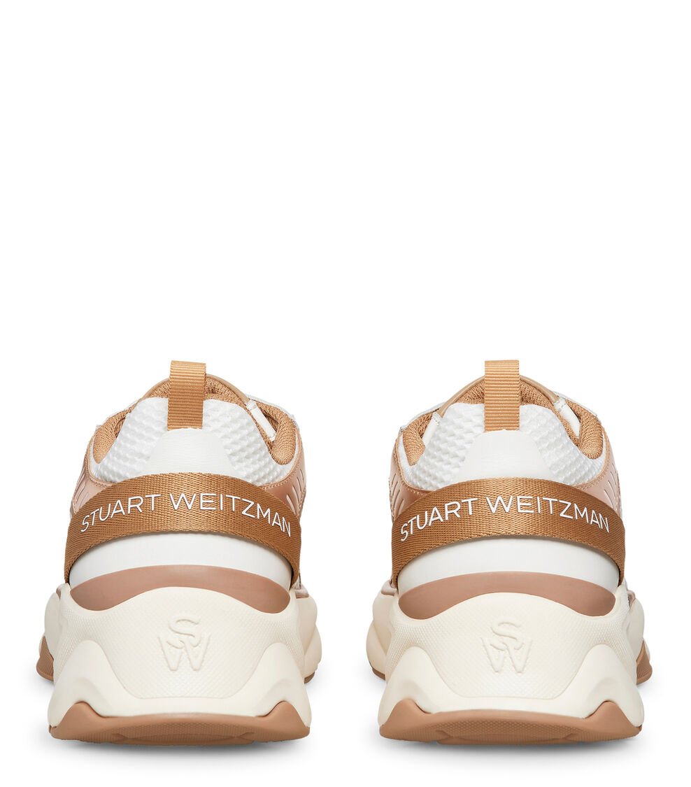Stuart Weitzman SW TRAINER En BLANCO/TABACO De Mujer | Stuart Weitzman®