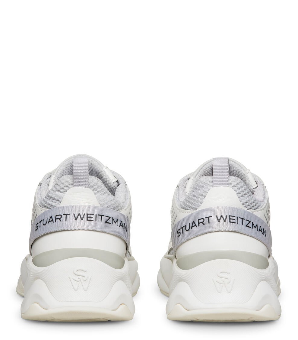 Stuart Weitzman SW TRAINER En GRIS BLANCO De Mujer | Stuart Weitzman®