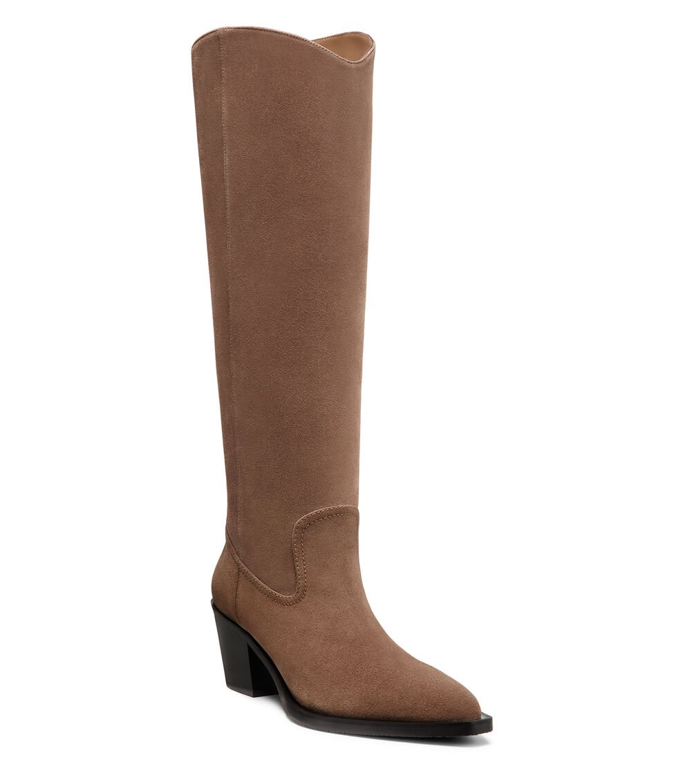 Stuart Weitzman TATE BOOT En TAUPE/NEGRO De Mujer | Stuart Weitzman®