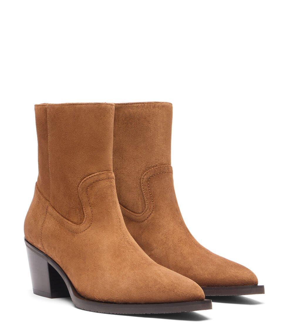 Stuart Weitzman TATE BOOTIE En FOX/MARRÓN OSCURO De Mujer | Stuart Weitzman®
