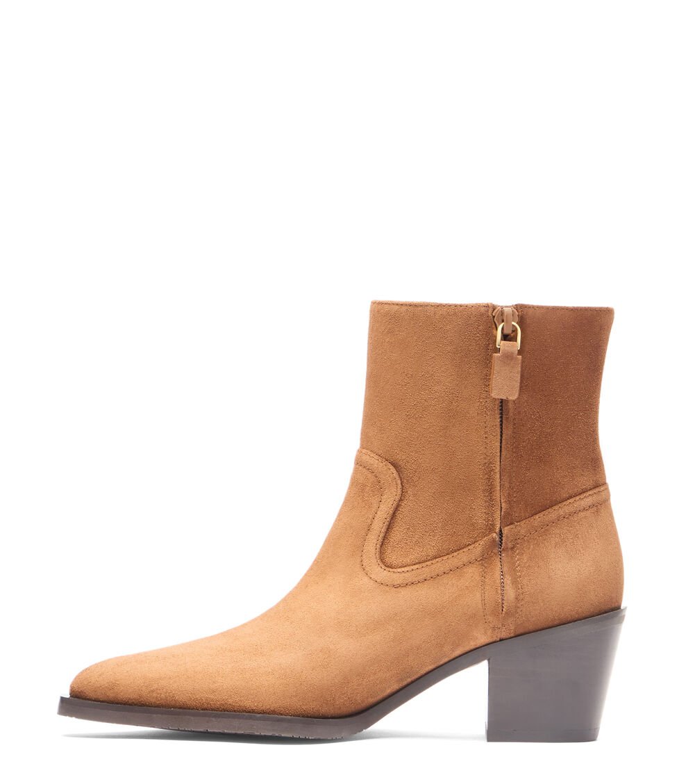 Stuart Weitzman TATE BOOTIE En FOX/MARRÓN OSCURO De Mujer | Stuart Weitzman®
