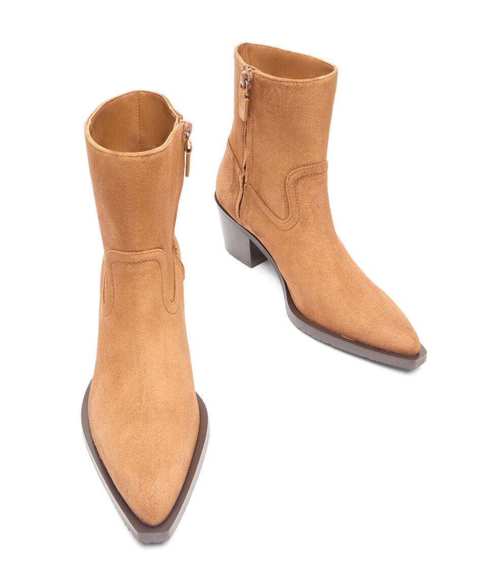 Stuart Weitzman TATE BOOTIE En FOX/MARRÓN OSCURO De Mujer | Stuart Weitzman®