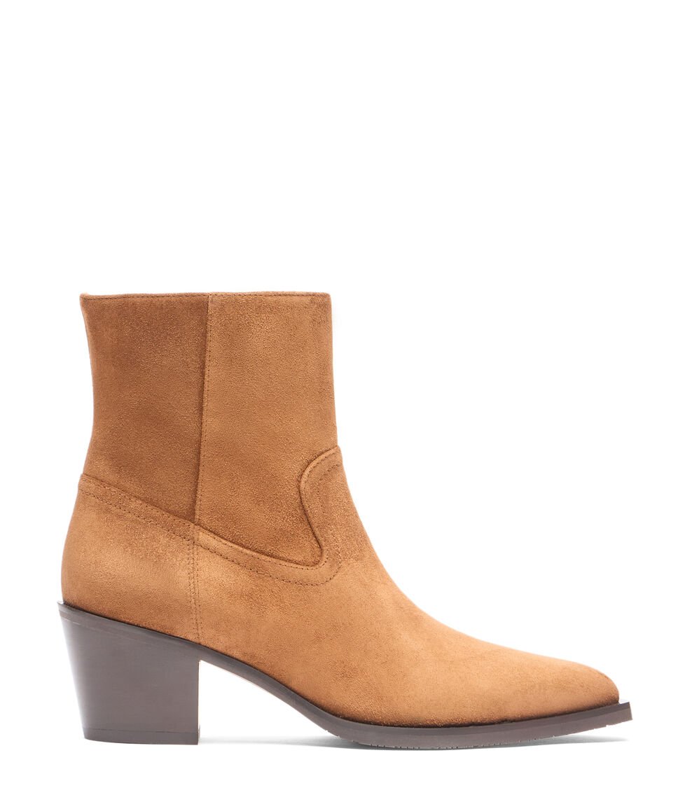 Stuart Weitzman TATE BOOTIE en FOX/MARRÓN OSCURO de Mujer | Stuart Weitzman®
