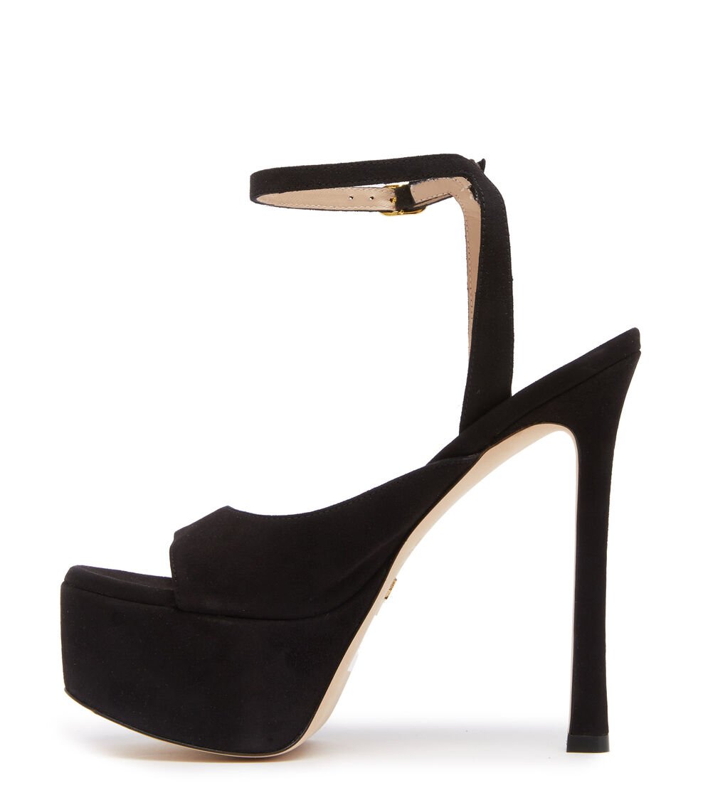 Stuart Weitzman TIA HOLLYWOOD SANDAL En NEGRO De Mujer | Stuart Weitzman®