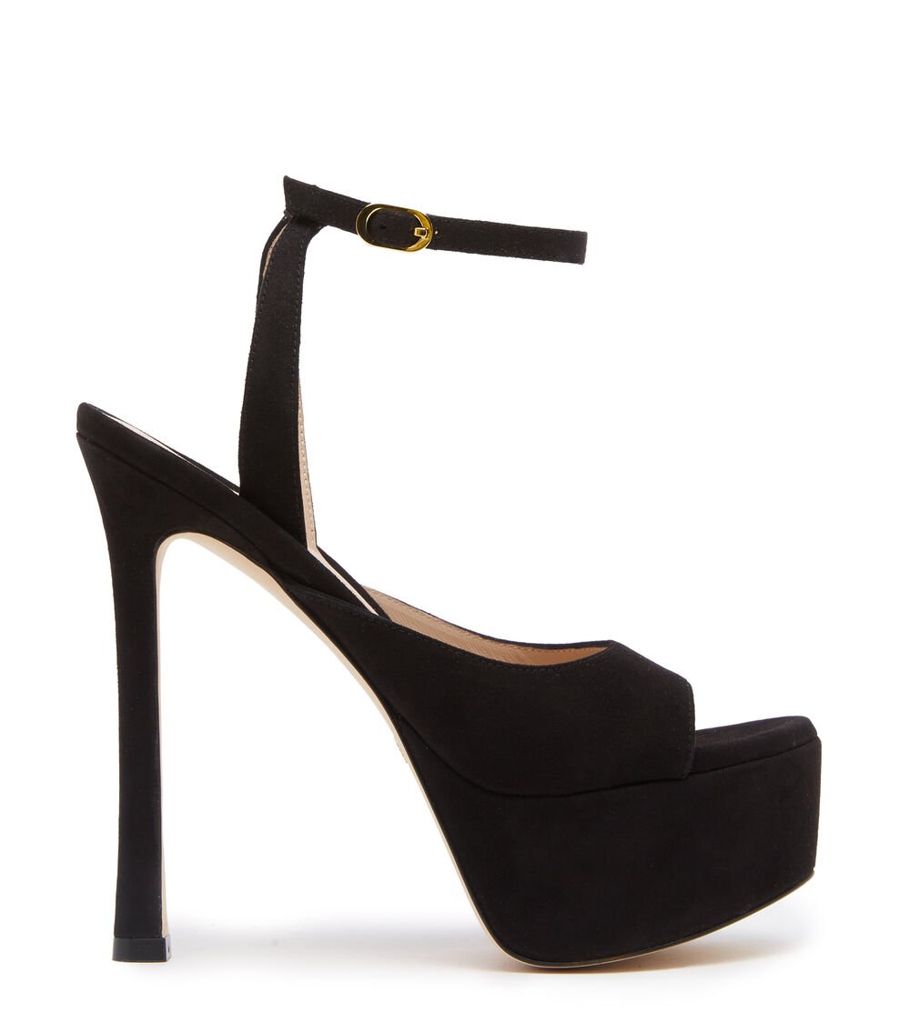 Stuart Weitzman TIA HOLLYWOOD SANDAL en NEGRO de Mujer | Stuart Weitzman®