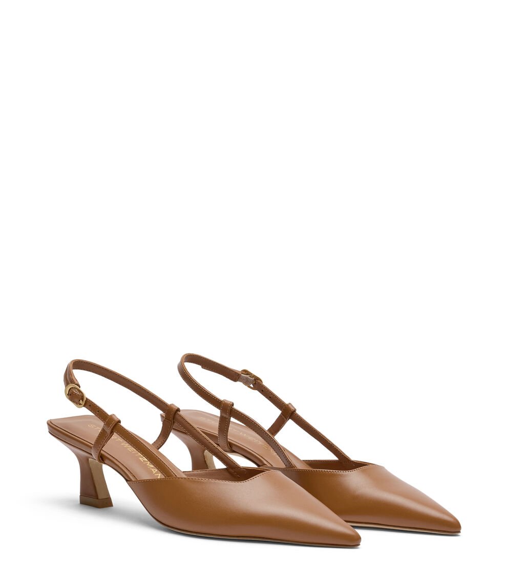 Stuart Weitzman VINNIE 50 SLINGBACK En AVELLANA De Mujer | Stuart Weitzman®