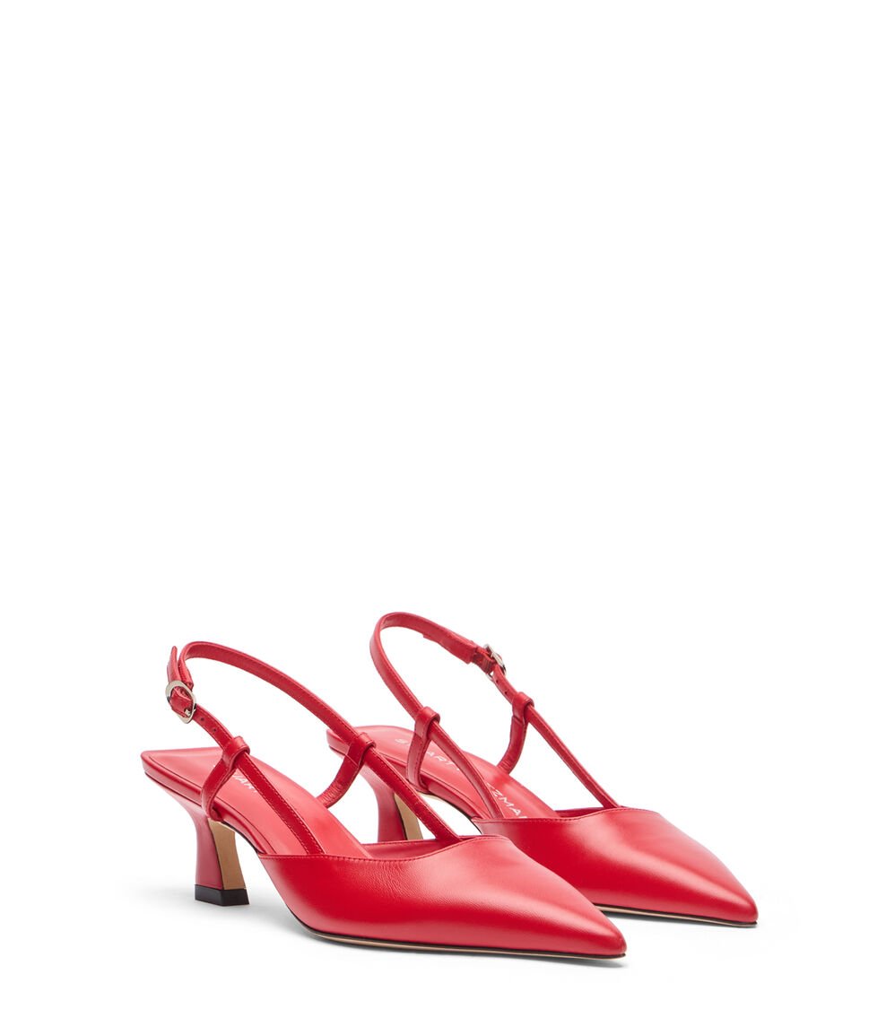 Stuart Weitzman VINNIE 50 SLINGBACK En CEREZA De Mujer | Stuart Weitzman®